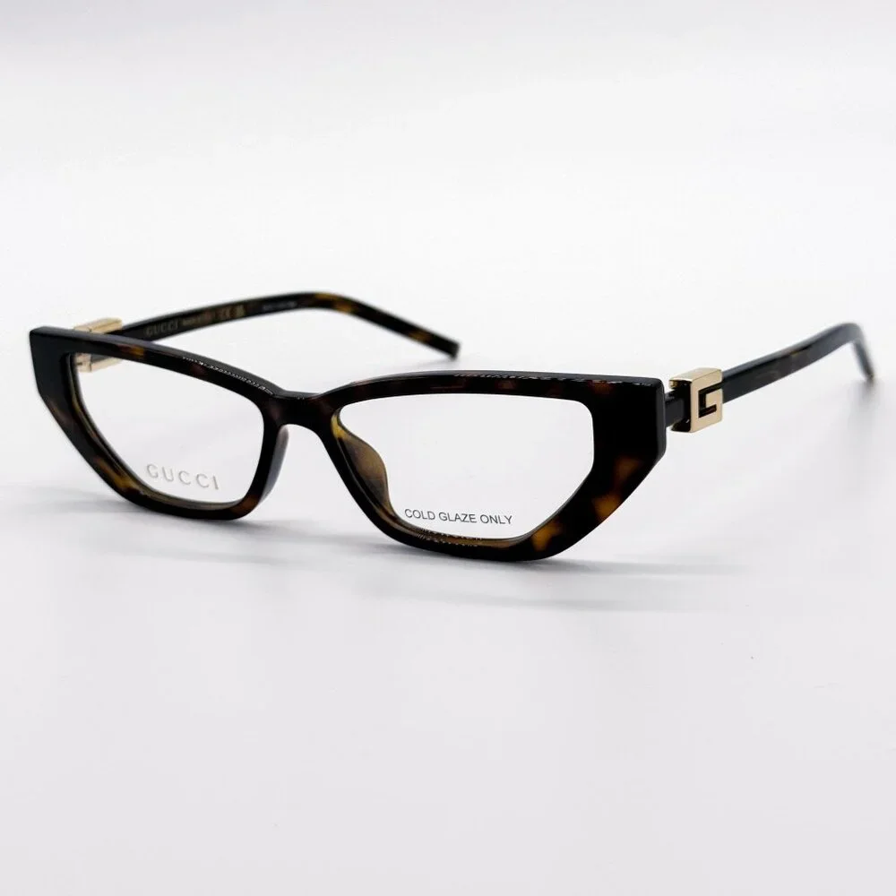 NEW GUCCI GG1683O 003 EYEGLASSES WOMEN HAVANA EYEWEAR